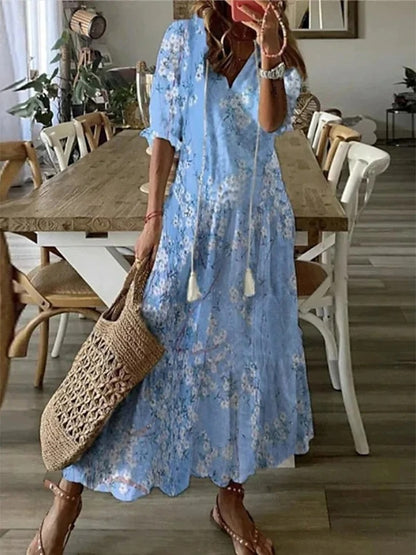 Dianna™ – Bohemian Belly-Concealing Dress