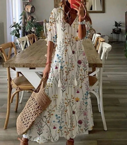 Dianna™ – Bohemian Belly-Concealing Dress