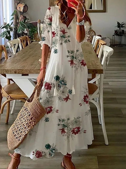 Dianna™ – Bohemian Belly-Concealing Dress